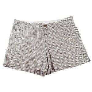 Lee Shorts Grey Plaid Womans Casual Sport Golf JH1557